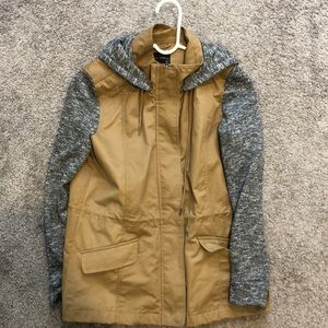 never worn before fall jacket with soft sleeves